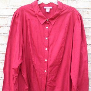 PLUS SIZE Woman Within Button Down Shirt.